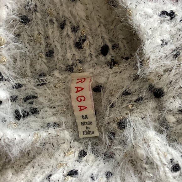 Raga Women's Turtleneck Sweater Size M Darla Speckled Eyelash Warm Cozy - Picture 5 of 6